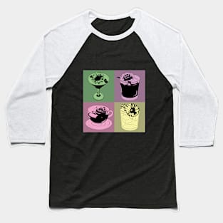 Pop art drinks Baseball T-Shirt